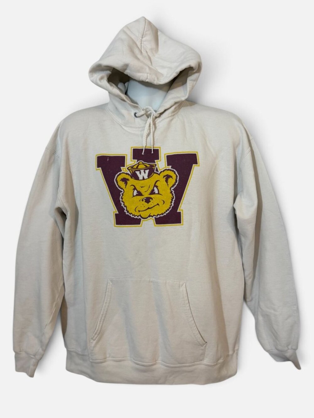 Hanes EcoSmart Western Illinois University Mascot Hoodie - Size Large